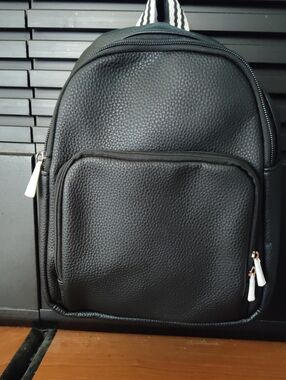 31 Gifts Festival Mini Backpack In Black Faux Leather